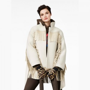 Beige Goldbergh FRINGE Jackets | 71264-LCZA