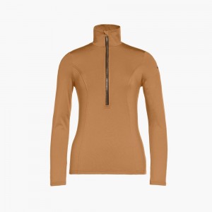 Beige Goldbergh SERENA ski pully Ski Tops | 34275-WOIG