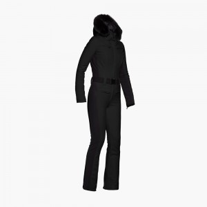 Black Goldbergh PARRY faux border long Ski Suit | 89130-ZAPM