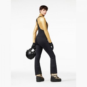 Black Goldbergh PHOEBE ski salopette Ski Pants | 51946-WSHE