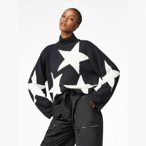 Black Goldbergh RISING STAR long sleeve knit Sweater | 91023-PHGM