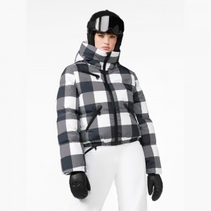 Black / White Goldbergh CABIN Ski Jacket | 89526-ASEM