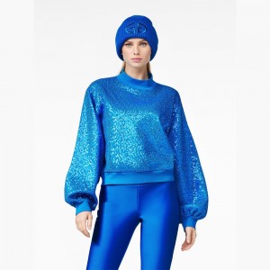 Blue Goldbergh LOLA round neck Sweater | 45189-ECRS