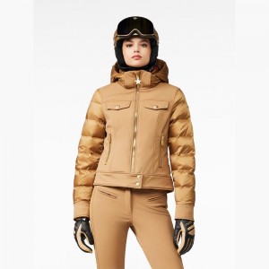 Brown Goldbergh CANYON Ski Jacket | 92864-PCMS