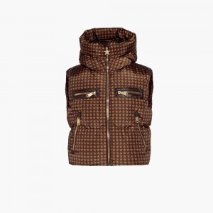 Dark Brown Goldbergh TEAMPLAYER ski bodywarmer Ski Jacket | 13048-GYBO