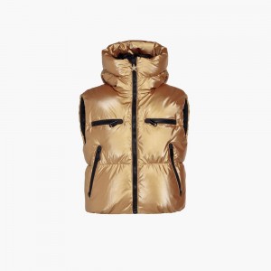 Gold Goldbergh SHINE ski bodywarmer Ski Jacket | 14593-URPD