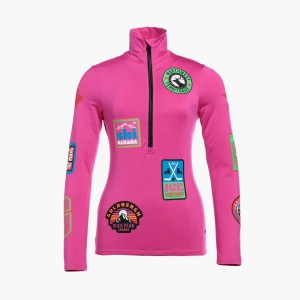 Pink Goldbergh BODYCHECK ski pully Ski Tops | 82394-TOSB