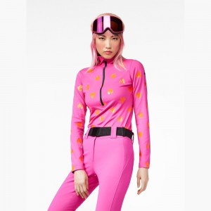 Pink Goldbergh LOVEY ski pully Ski Tops | 43297-LNGO