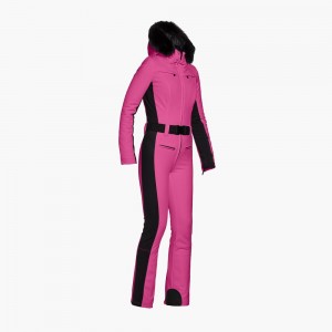 Pink Goldbergh PARRY faux border Ski Suit | 59378-KZNF