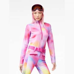 Pink Purple Goldbergh LUNA ski pully Ski Tops | 31824-ERFH