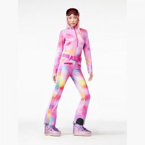 Pink Purple Goldbergh SUPERNOVA Ski Pants | 70321-NIYF