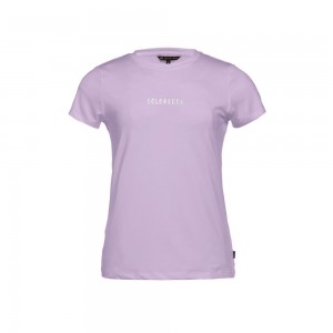 Purple Goldbergh AVERY short sleeve top T-shirts | 21673-DOVL