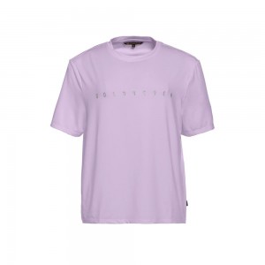 Purple Goldbergh BOXY short sleeve top T-shirts | 42835-JOTK