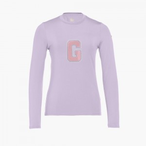 Purple Goldbergh SUPER G long sleeve T-shirts | 92501-TZWV