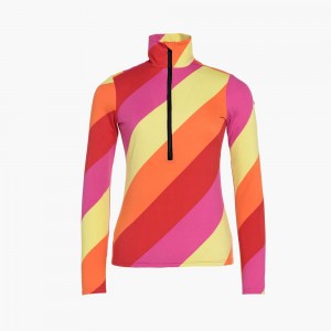 Stripes Goldbergh LOLLYPOP ski pully Ski Tops | 49258-WIJM