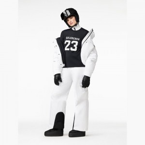 White Goldbergh ASHLEY Ski Pants | 49267-VTEK