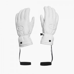 White Goldbergh FREEZE Gloves | 07548-JXIC