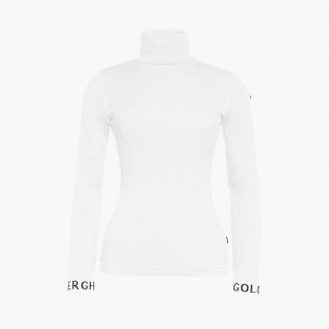 White Goldbergh MIRA long sleeve knit Sweater | 40781-DOPQ