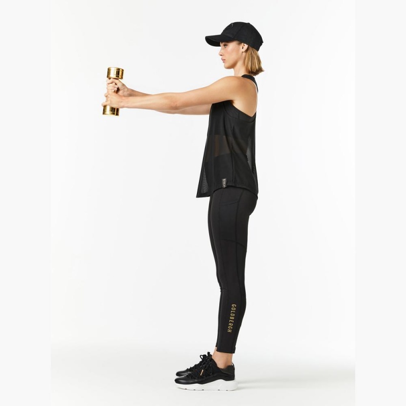 Black Goldbergh ALLURE Tank Top | 54783-NLHW