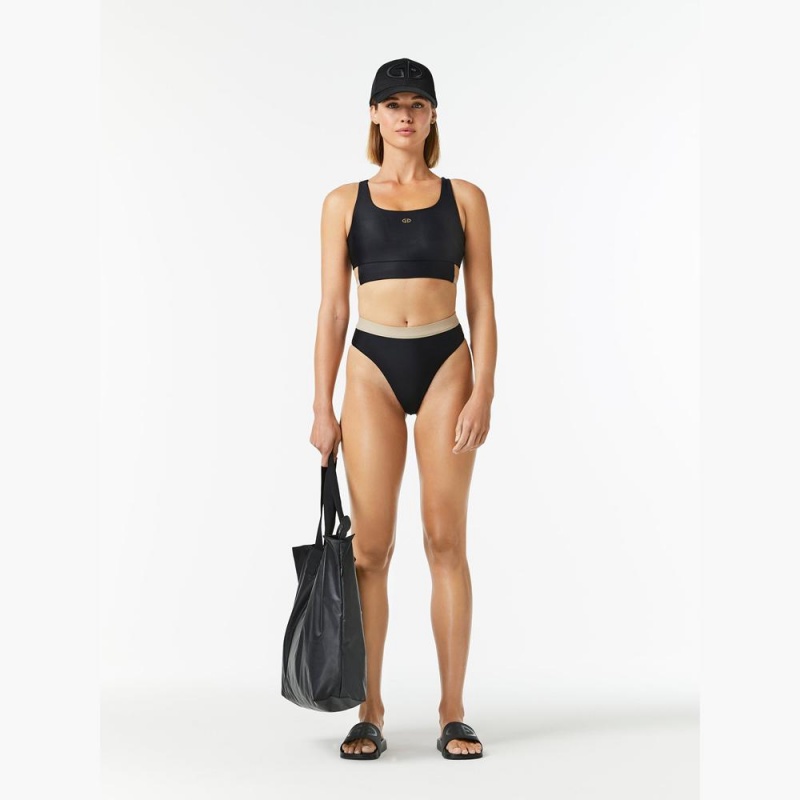 Black Goldbergh ATLANTIC swim bra Swimwear | 94081-DBQO