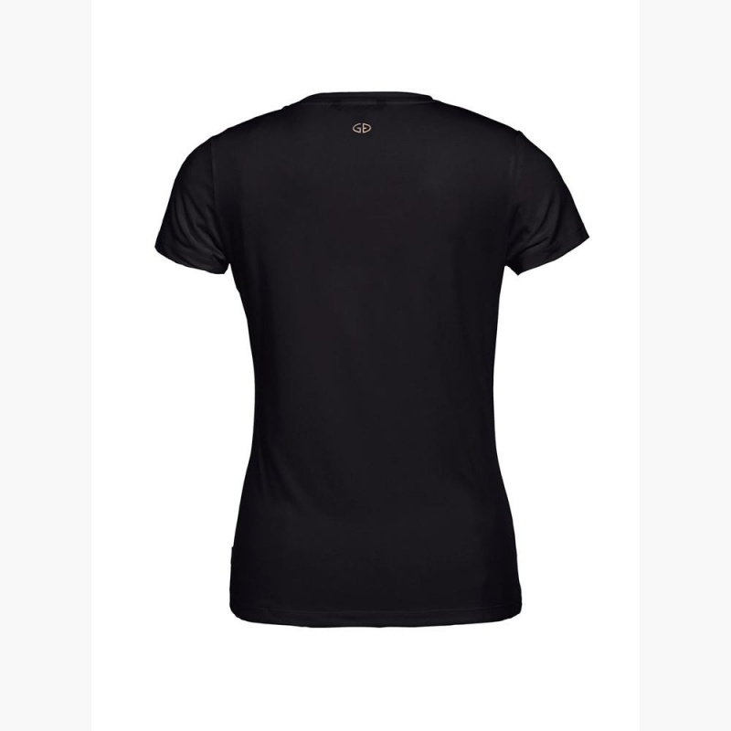 Black Goldbergh AVERY short sleeve top T-shirts | 24769-YIAV