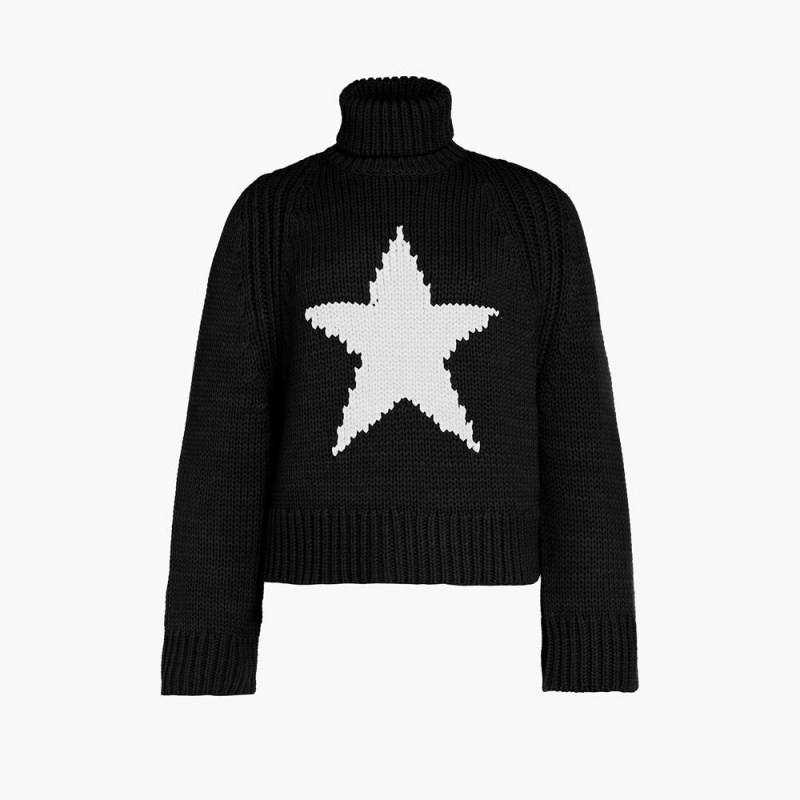 Black Goldbergh BEAUTY long sleeve knit Sweater | 23604-XSLP