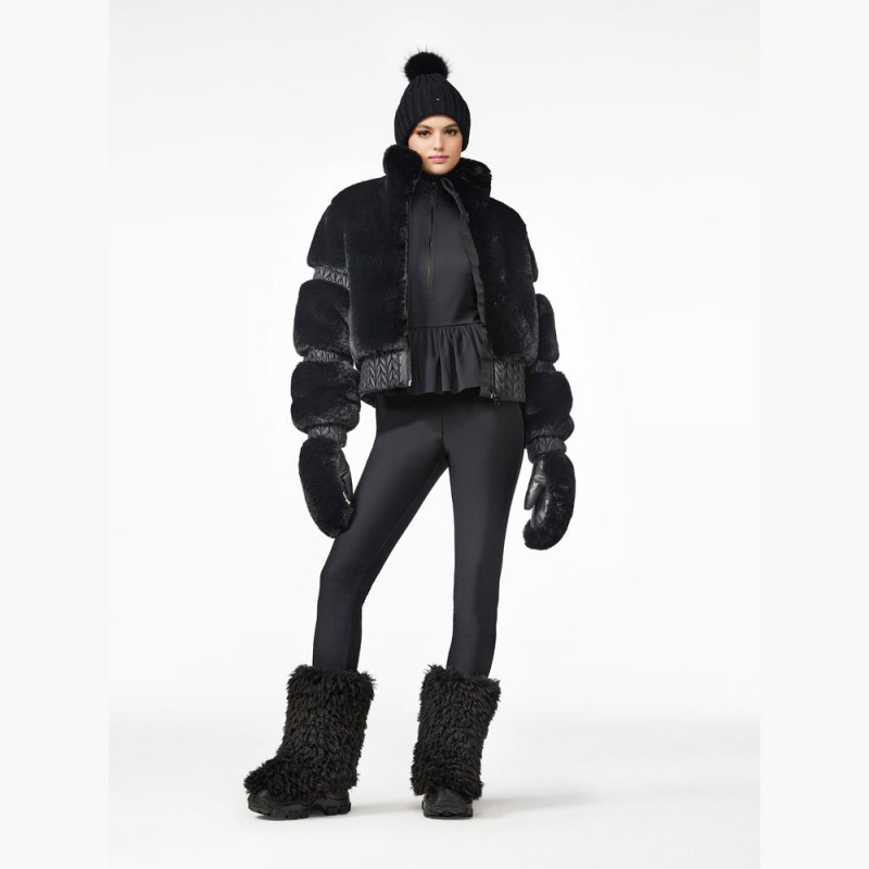 Black Goldbergh FURRY Ski Jacket | 52896-XTJE