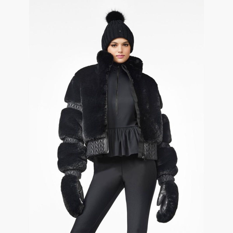 Black Goldbergh FURRY Ski Jacket | 52896-XTJE