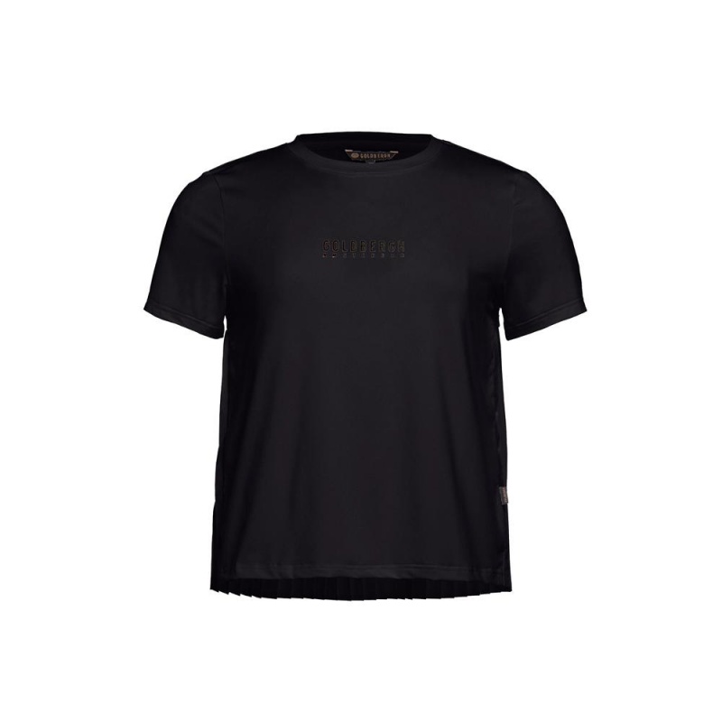 Black Goldbergh GROOVE short sleeve T-shirts | 17326-JSDR