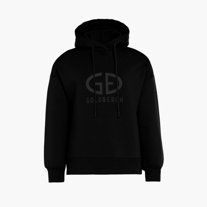 Black Goldbergh HARVARD hooded sweater Hoodie | 61573-GHOX