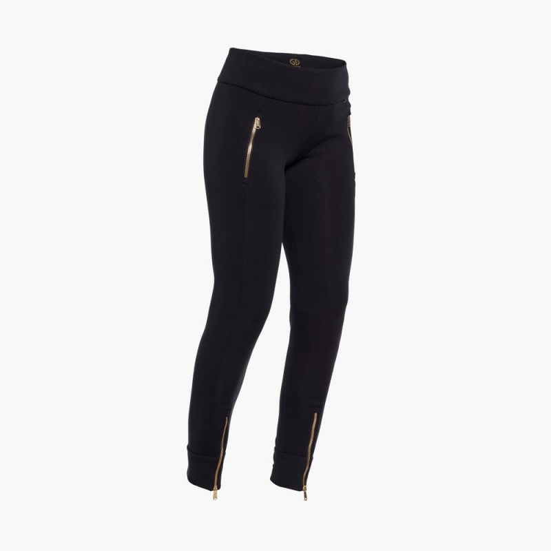 Black Goldbergh LIGHT knit Pants | 60425-MLUZ