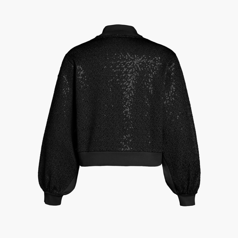 Black Goldbergh LOLA round neck Sweater | 91084-AUFQ