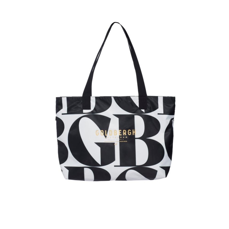 Black Goldbergh PALMER Shopper Bag | 70849-NCYZ