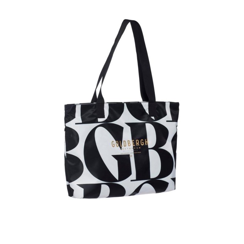 Black Goldbergh PALMER Shopper Bag | 70849-NCYZ