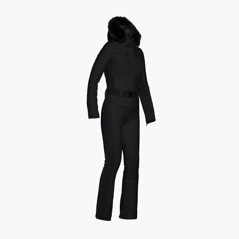 Black Goldbergh PARRY faux border Ski Suit | 13804-XHGU