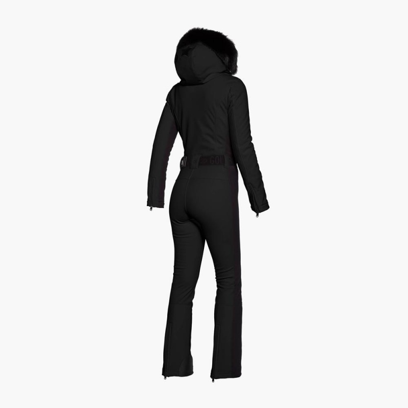 Black Goldbergh PARRY faux border long Ski Suit | 89130-ZAPM