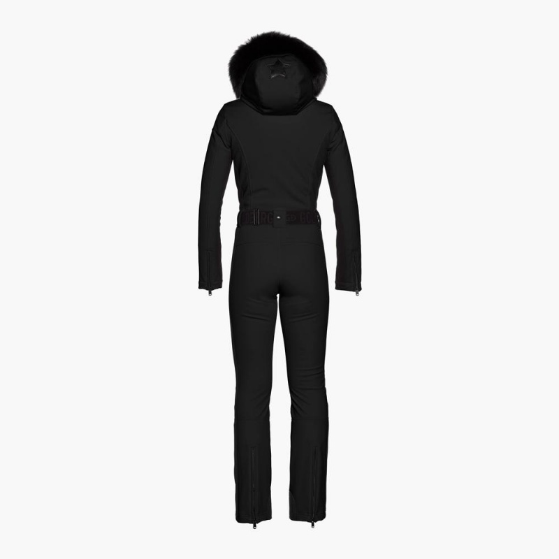 Black Goldbergh PARRY faux border long Ski Suit | 89130-ZAPM