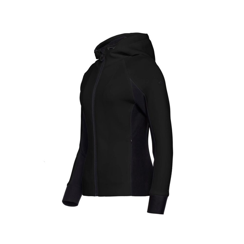 Black Goldbergh SOFI hooded cardigan Hoodie | 07356-HKUS