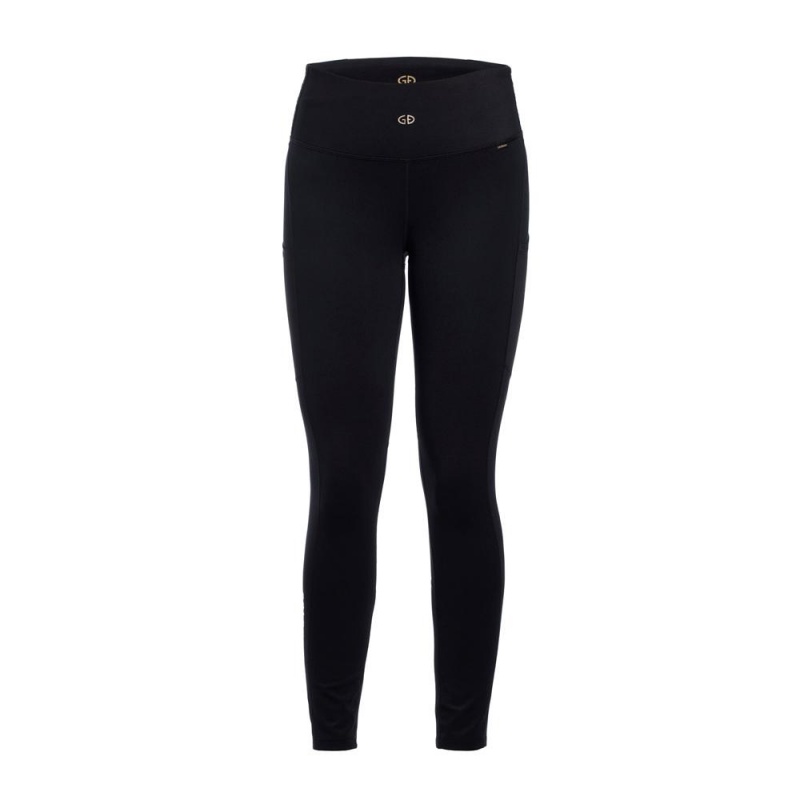 Black Goldbergh SPRINTER Leggings | 38250-VHDN