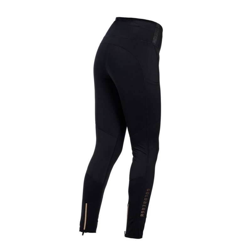 Black Goldbergh SPRINTER Leggings | 38250-VHDN