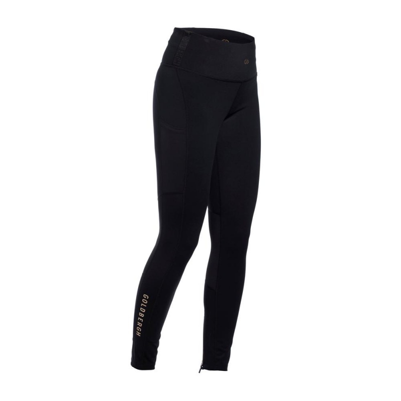 Black Goldbergh SPRINTER Leggings | 38250-VHDN