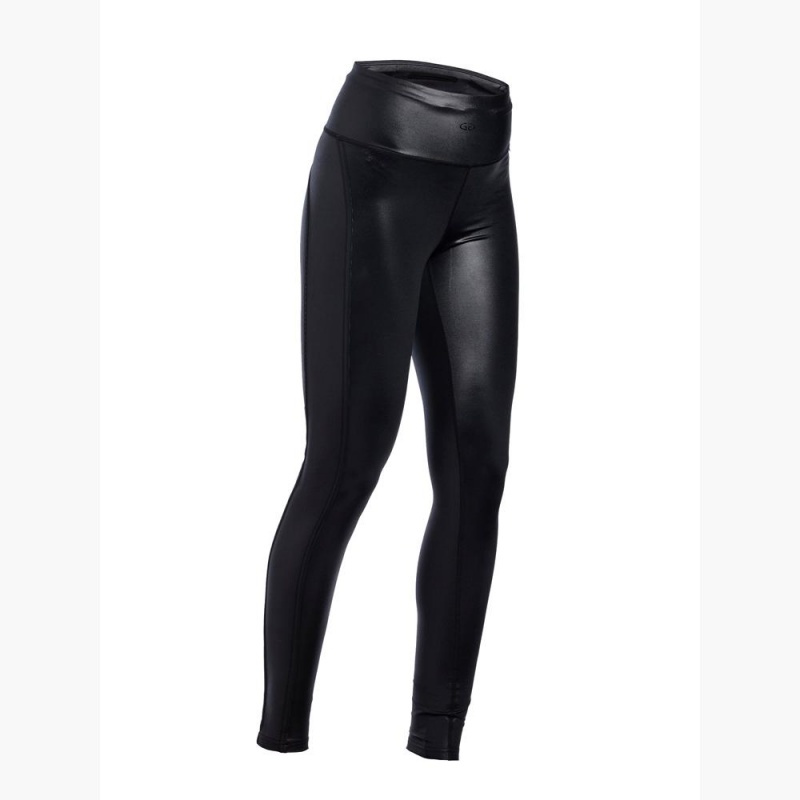 Black Goldbergh Sheen Leggings | 63975-EBFG