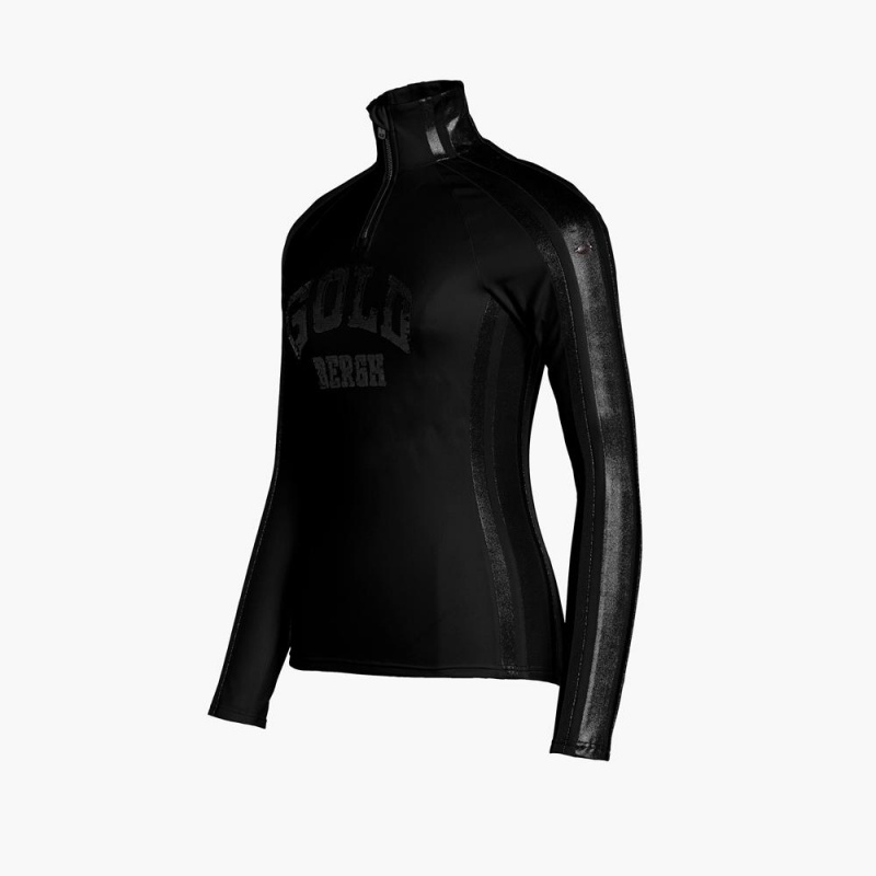 Black / Black Goldbergh GOBLET ski pully Ski Tops | 48196-HZMS