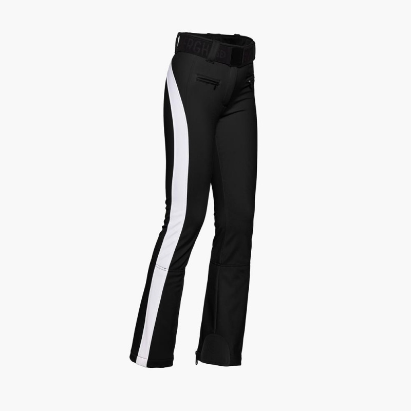 Black / White Goldbergh RUNNER Ski Pants | 43028-JWZO