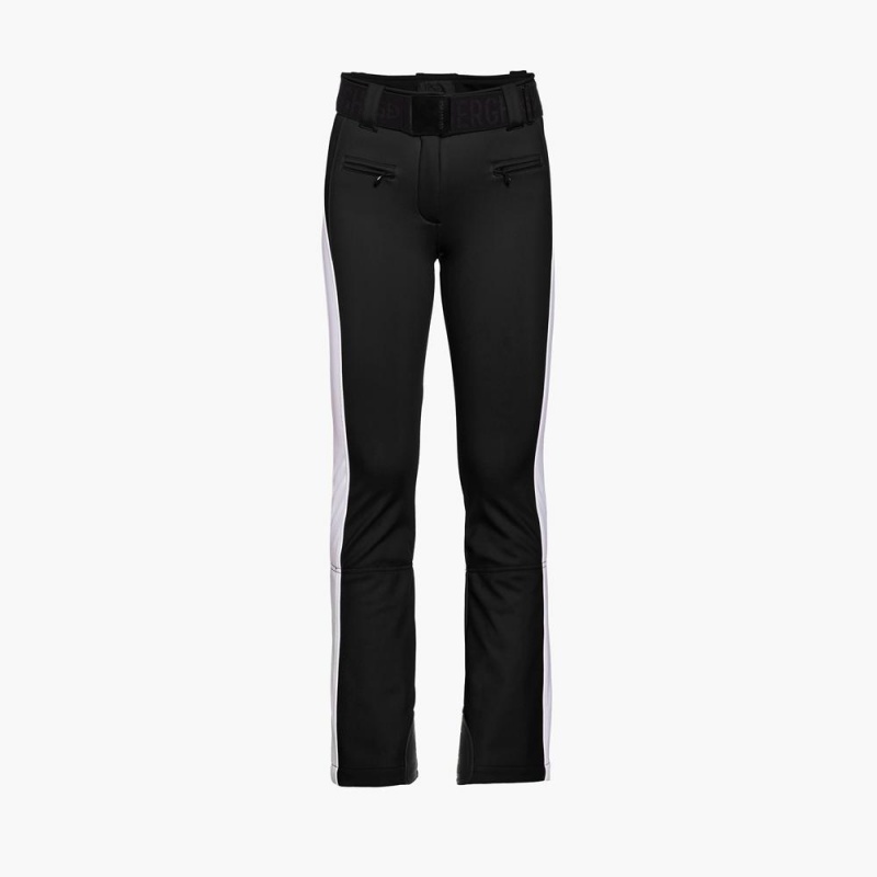 Black / White Goldbergh RUNNER Ski Pants | 43028-JWZO