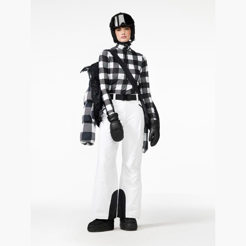 Black / White Goldbergh WOODY ski pully Ski Tops | 03829-IMXF