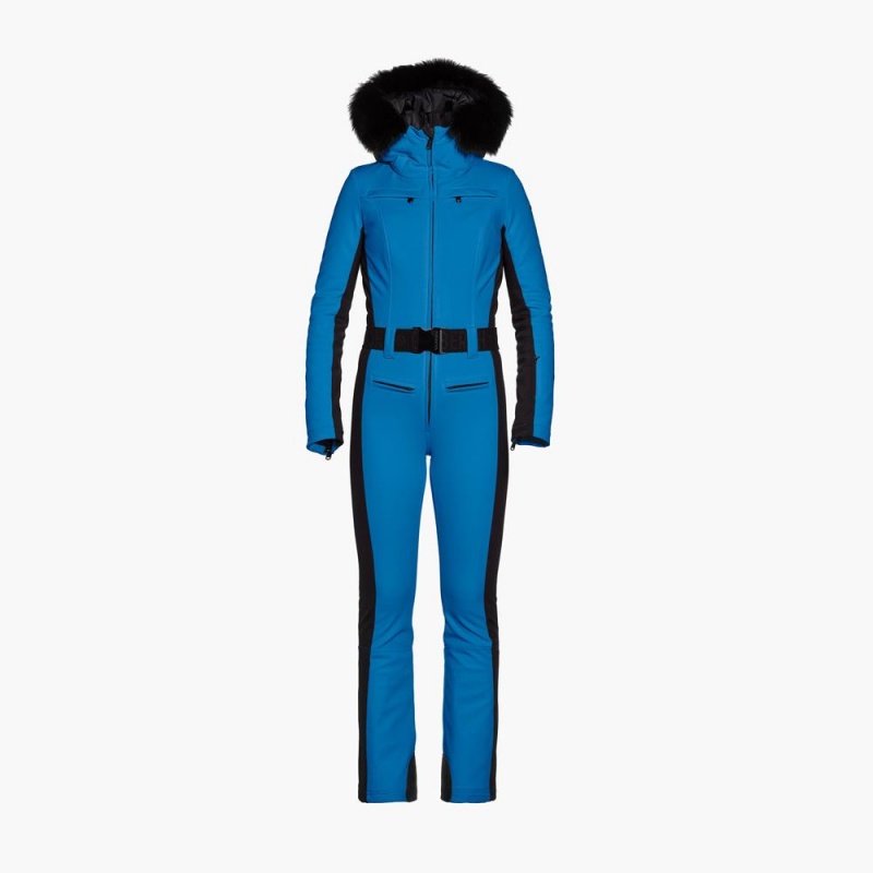 Blue Goldbergh PARRY faux border Ski Suit | 58439-JOIR