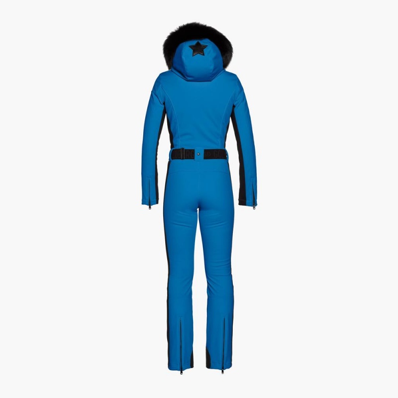 Blue Goldbergh PARRY faux border Ski Suit | 58439-JOIR