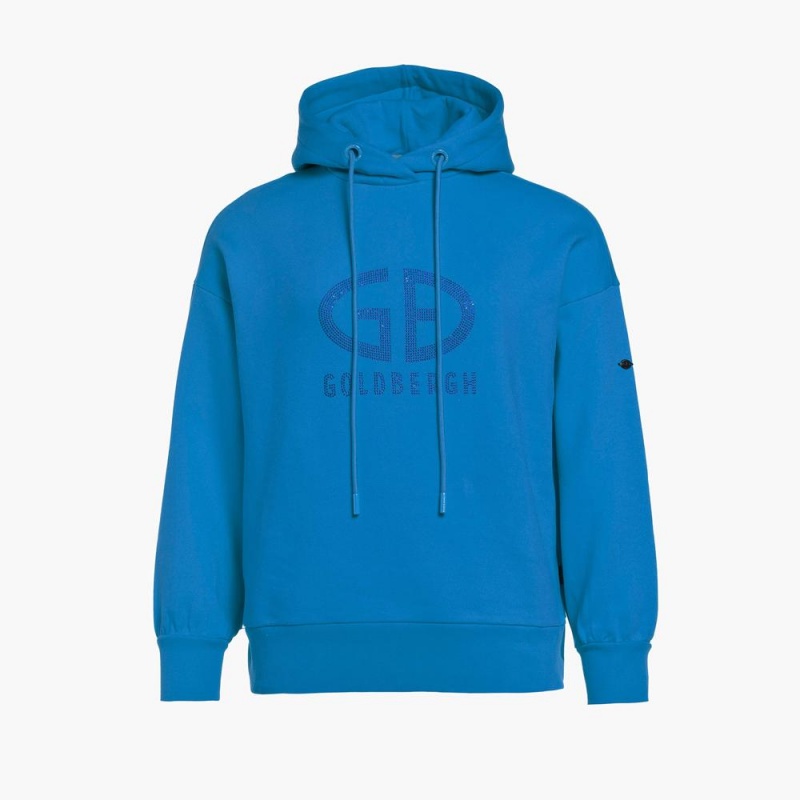 Blue Goldbergh SPARKLING hooded Hoodie | 83076-OCQA