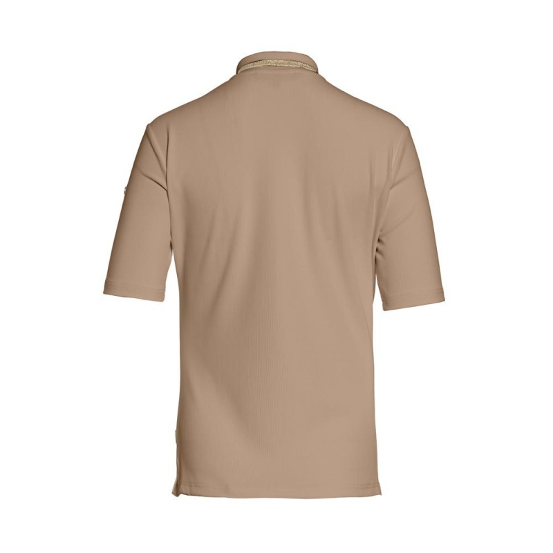 Brown Goldbergh CASSIA short sleeve top T-shirts | 12765-OXJR